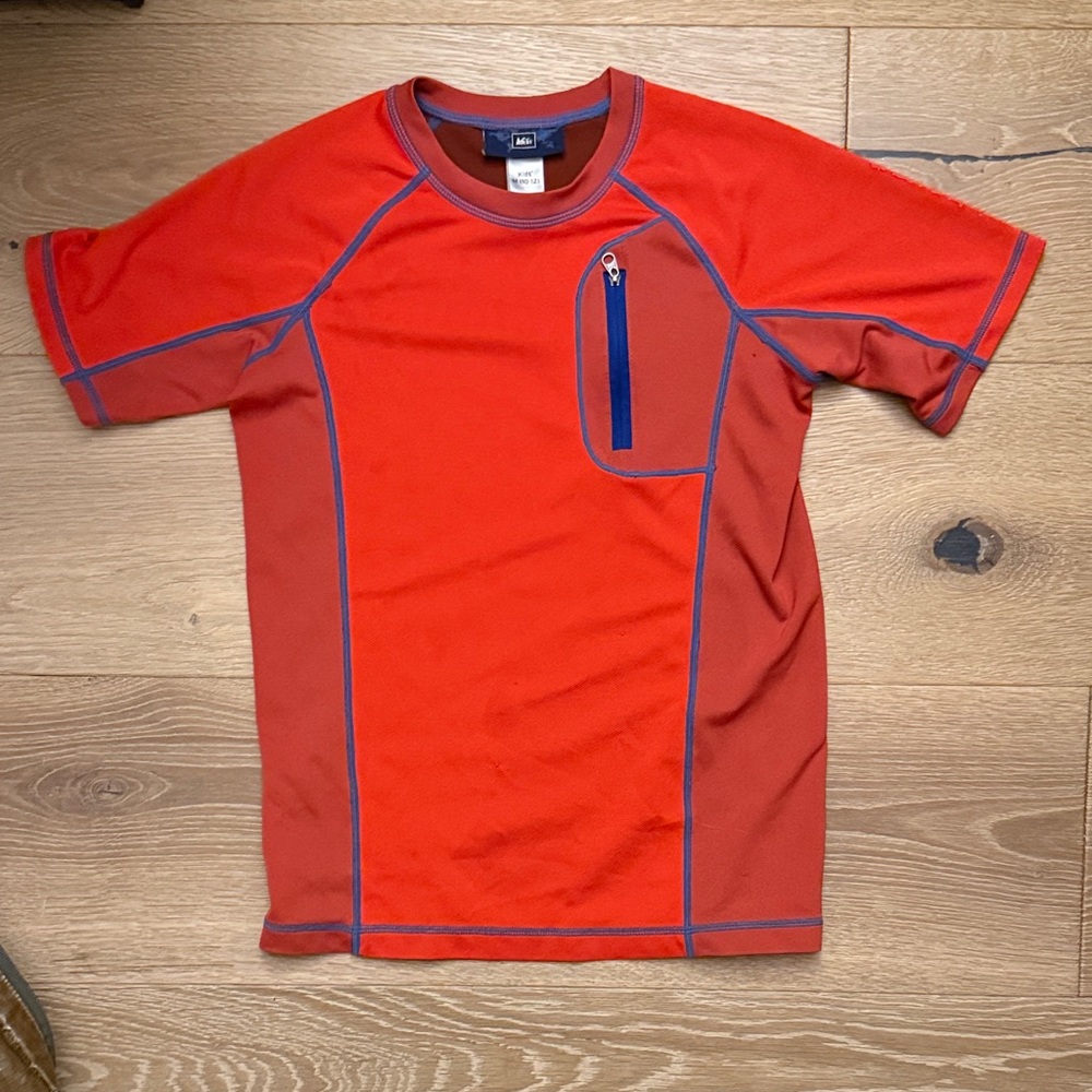 REI Kids' Vibrant Red and Blue Active Shirt